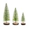 Diva At Home Set of 12 Natural Green Bottle Brush Mini Trees 10.5"